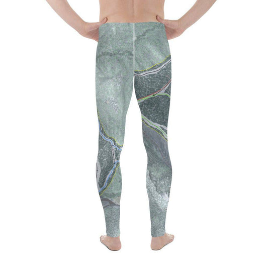 Middle Bury Snow Bowl, Vermont Ski Trail Map Men's Base Layer Bottom - Powderaddicts