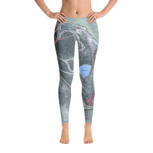 Middle Bury Snow Bowl, Vermont Ski Trail Map Women's Base Layer Bottom - Powderaddicts