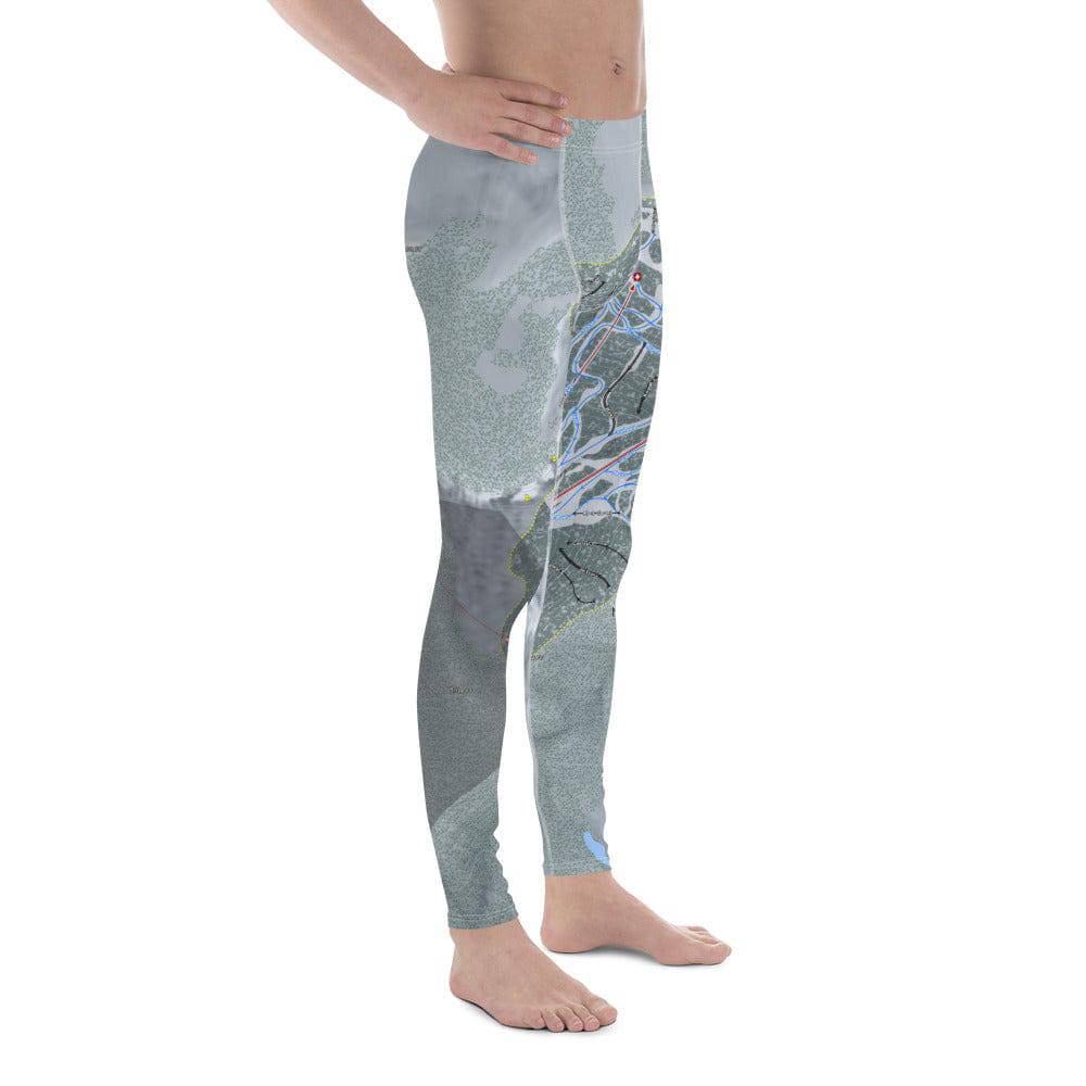 Mission Ridge, Washington Ski Trail Map Men's Base Layer Bottom - Powderaddicts
