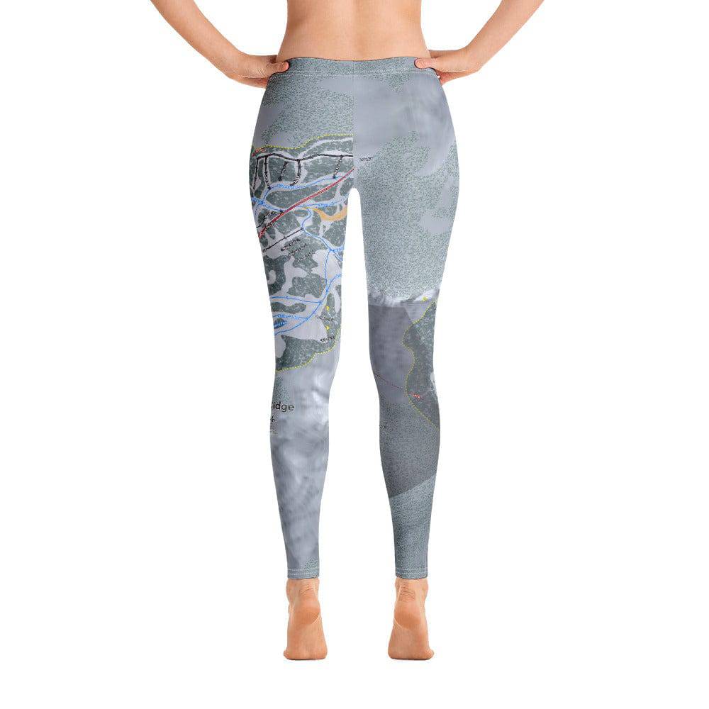 Mission Ridge, Washington Ski Trail Map Women's Base Layer Bottom - Powderaddicts