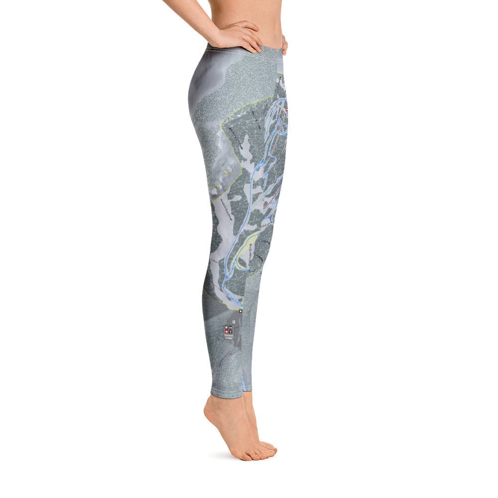 Mission Ridge, Washington Ski Trail Map Women's Base Layer Bottom - Powderaddicts