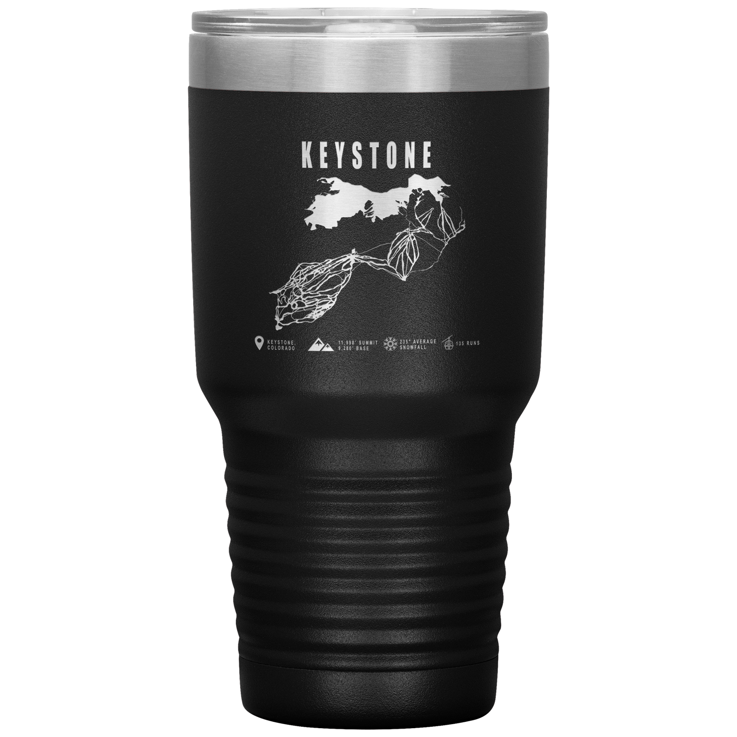 Keystone Colorado Ski Trail Map 30oz Tumbler