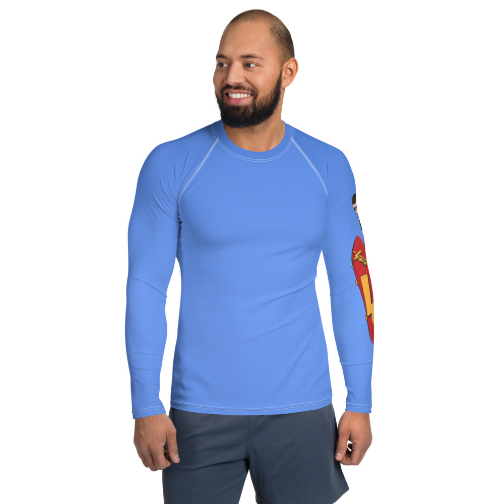 Retro Snowboarder Men's Rash Guard - Powderaddicts
