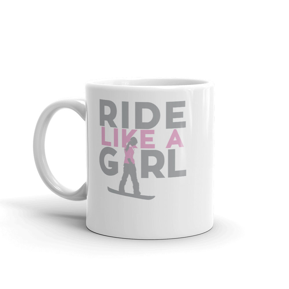 Ride Like A Gril Mug - Powderaddicts