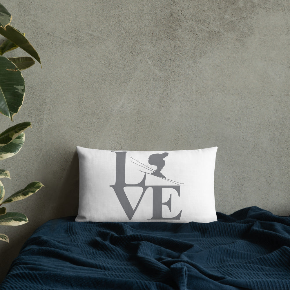 Love Ski Premium Pillow - Powderaddicts