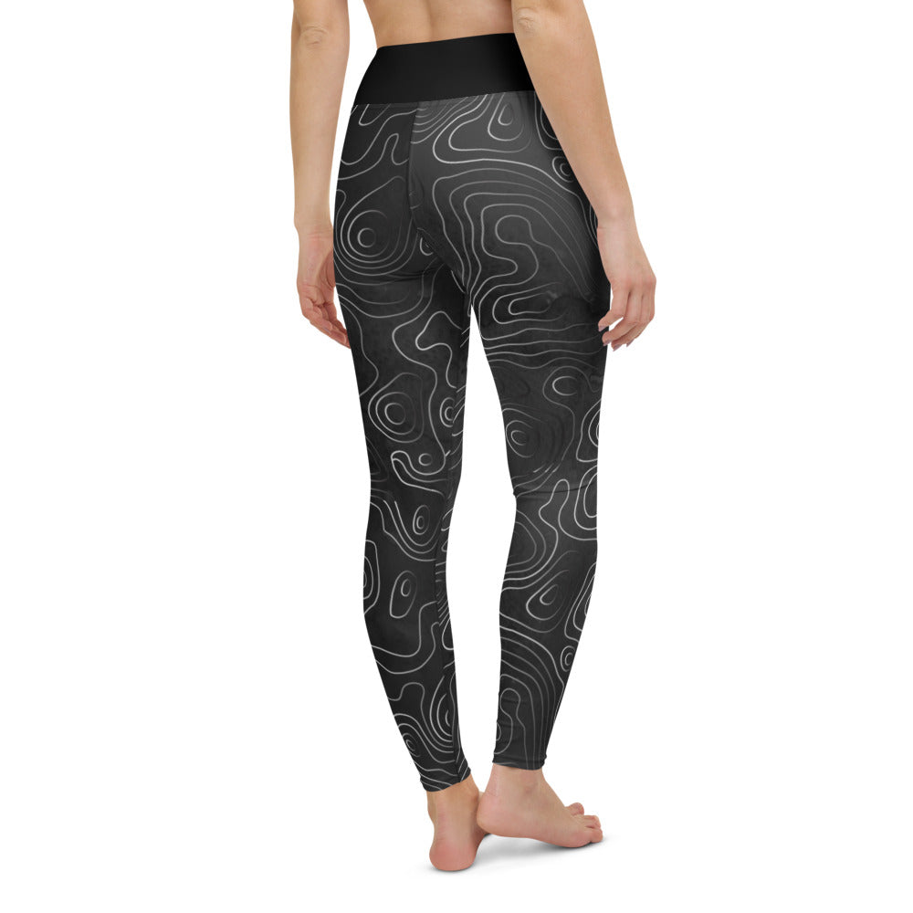 Topographic Yoga Leggings - Powderaddicts