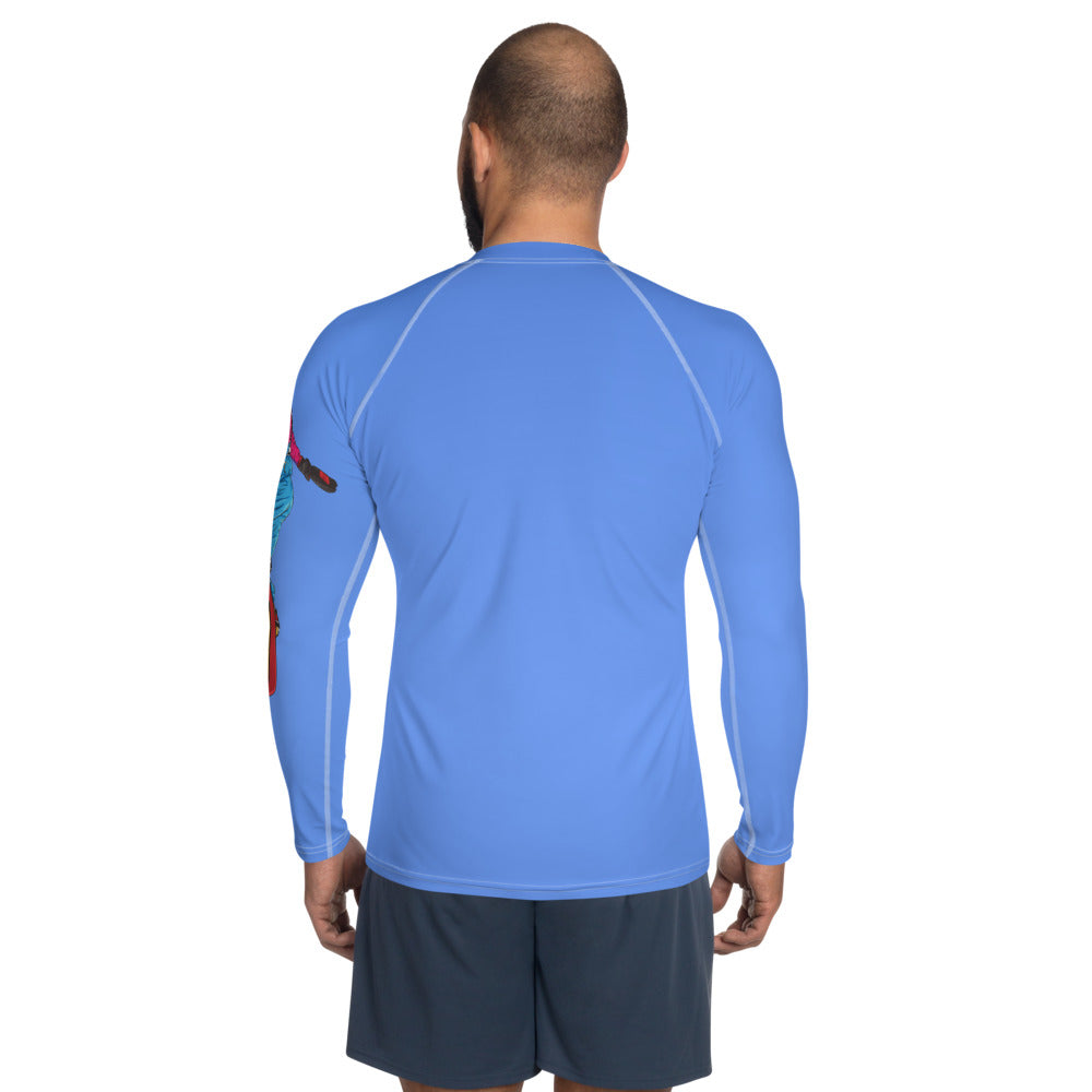 Retro Snowboarder Men's Rash Guard - Powderaddicts