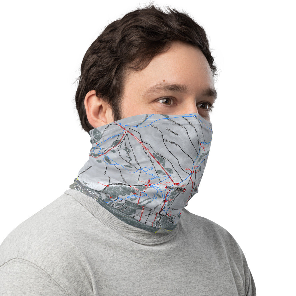 Snowbird, Utah Ski Resort Map Neck Gaiter - Powderaddicts