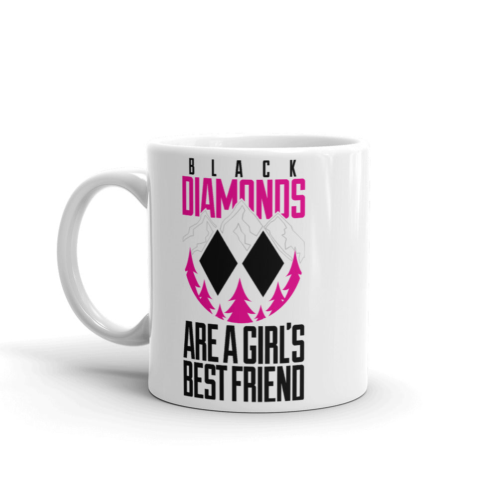 Black Diamonds Are A Girls Best Friend Mug - Powderaddicts