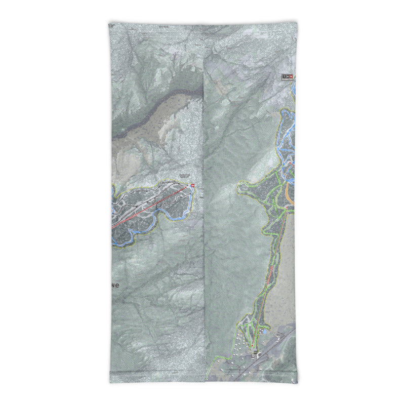 Stowe, Vermont Ski Resor Map Neck Gaiter - Powderaddicts