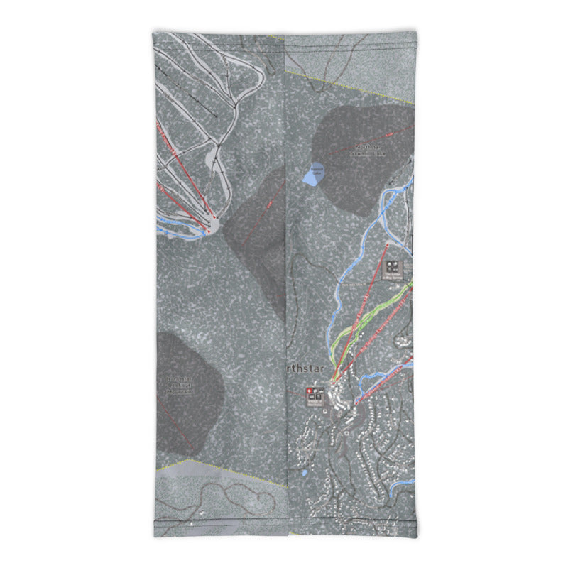 Northstar, California Ski Trail Map Neck Gaiter - Powderaddicts