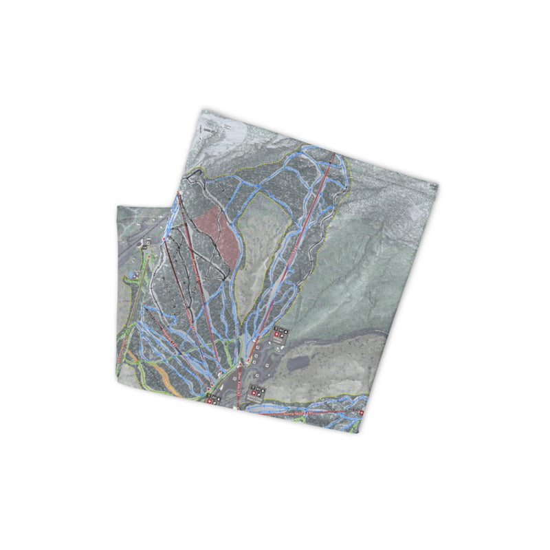 Stowe, Vermont Ski Resor Map Neck Gaiter - Powderaddicts