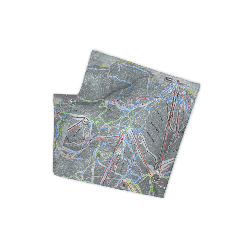 Killington, Vermont Ski Trail Map Neck Gaiter - Powderaddicts