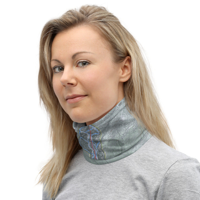 Stowe, Vermont Ski Resor Map Neck Gaiter - Powderaddicts