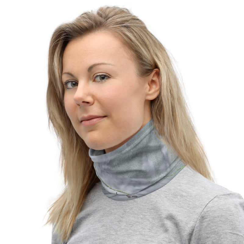 Sugar Bowl, California Ski Trail Map Neck Gaiter - Powderaddicts