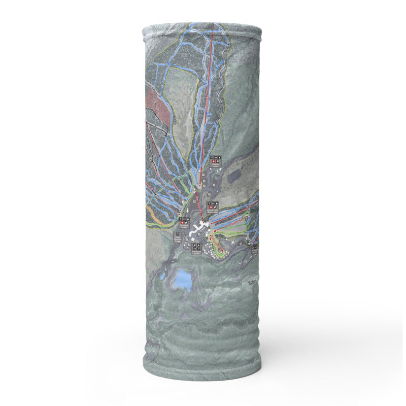 Stowe, Vermont Ski Resor Map Neck Gaiter - Powderaddicts