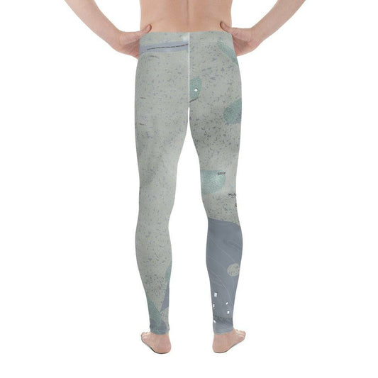 Mohawk Mountain, Connecticut Ski Trail Map Men's Base Layer Bottom - Powderaddicts