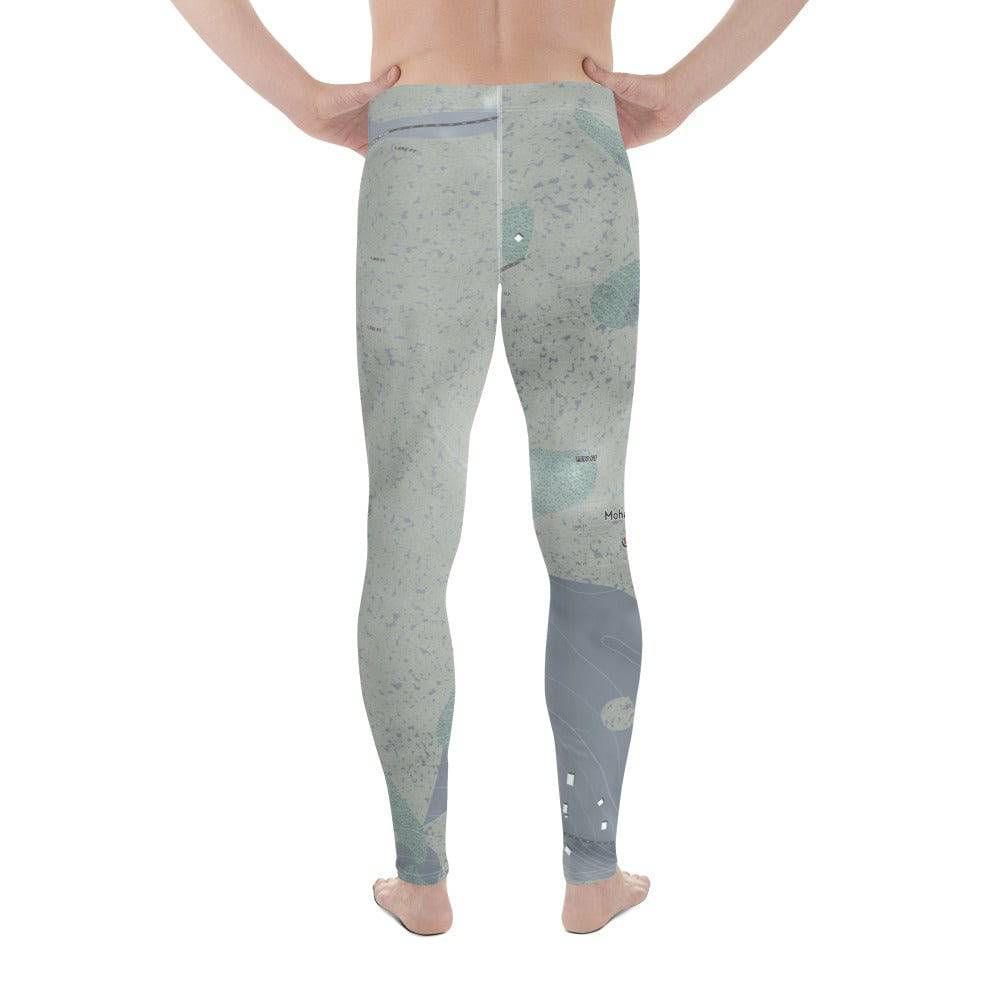 Mohawk Mountain, Connecticut Ski Trail Map Men's Base Layer Bottom - Powderaddicts