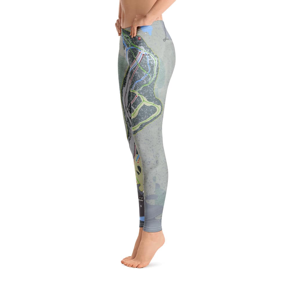 Mohawk Mountain, Connecticut Ski Trail Map Women's Base Layer Bottom - Powderaddicts