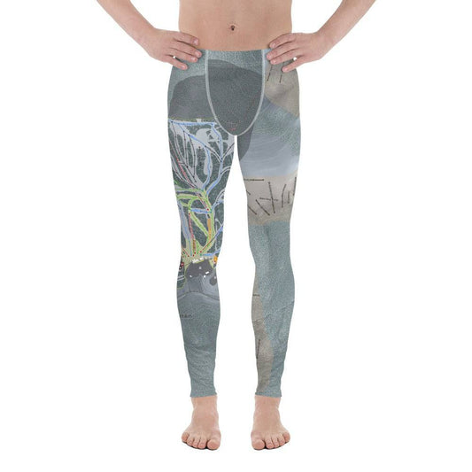 Monarch Mtn, Colorado Ski Trail Map Men's Base Layer Bottom - Powderaddicts