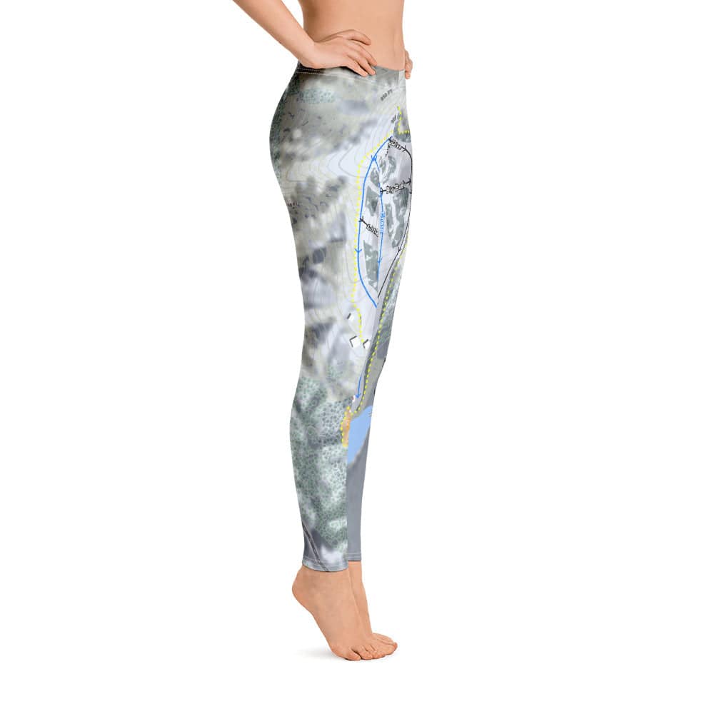 Mont Du Lac, Wisconsin Ski Trail Map Women's Base Layer Bottom - Powderaddicts