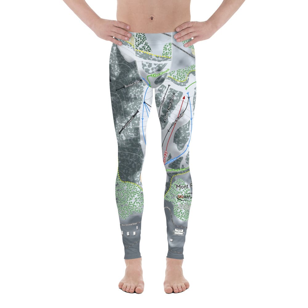 Mont Ripley, Michigan Ski Trail Map Men's Base Layer Bottom