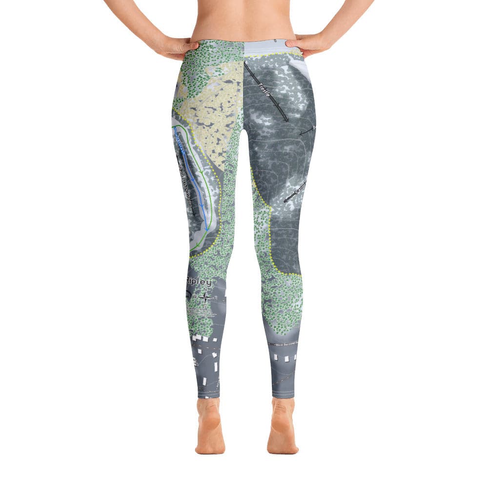 Mont Ripley, Michigan Ski Trail Map Women's Base Layer Bottom