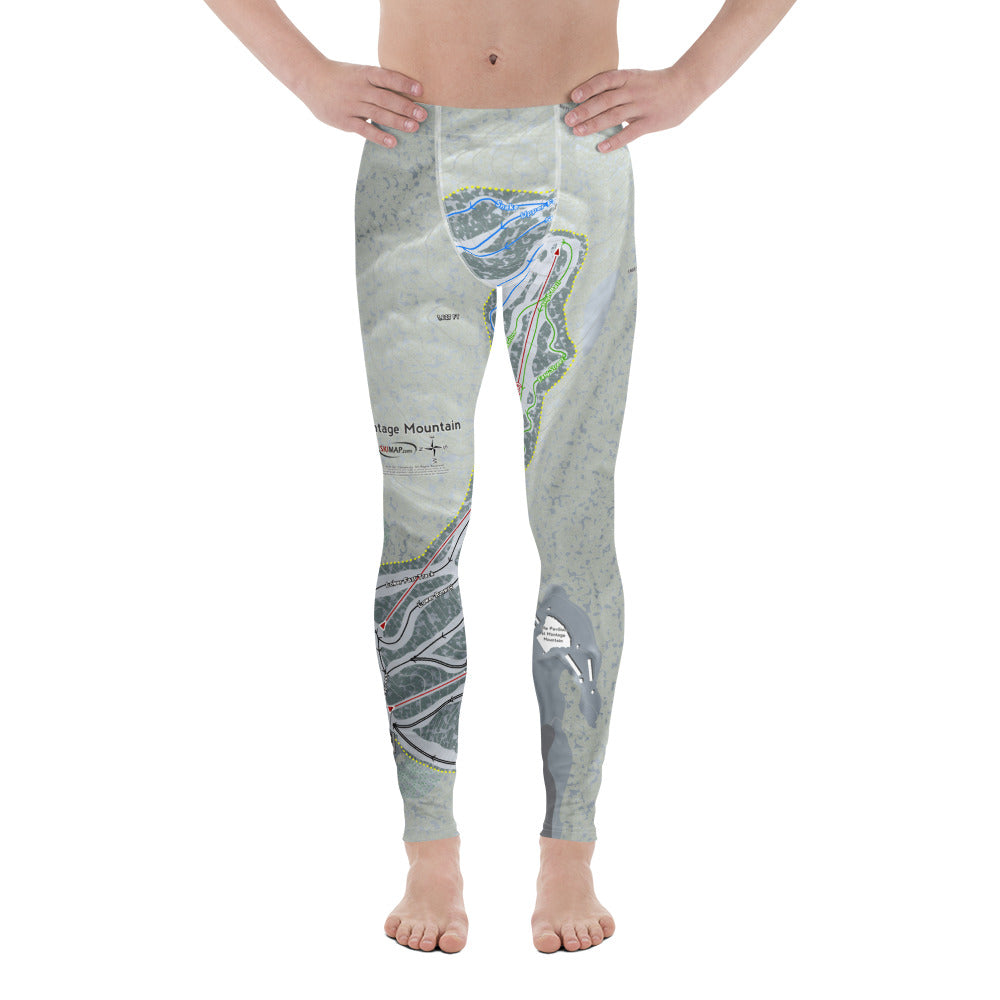 Montage Mountain, Pennsylvania Ski Trail Map Men's Base Layer Bottom - Powderaddicts