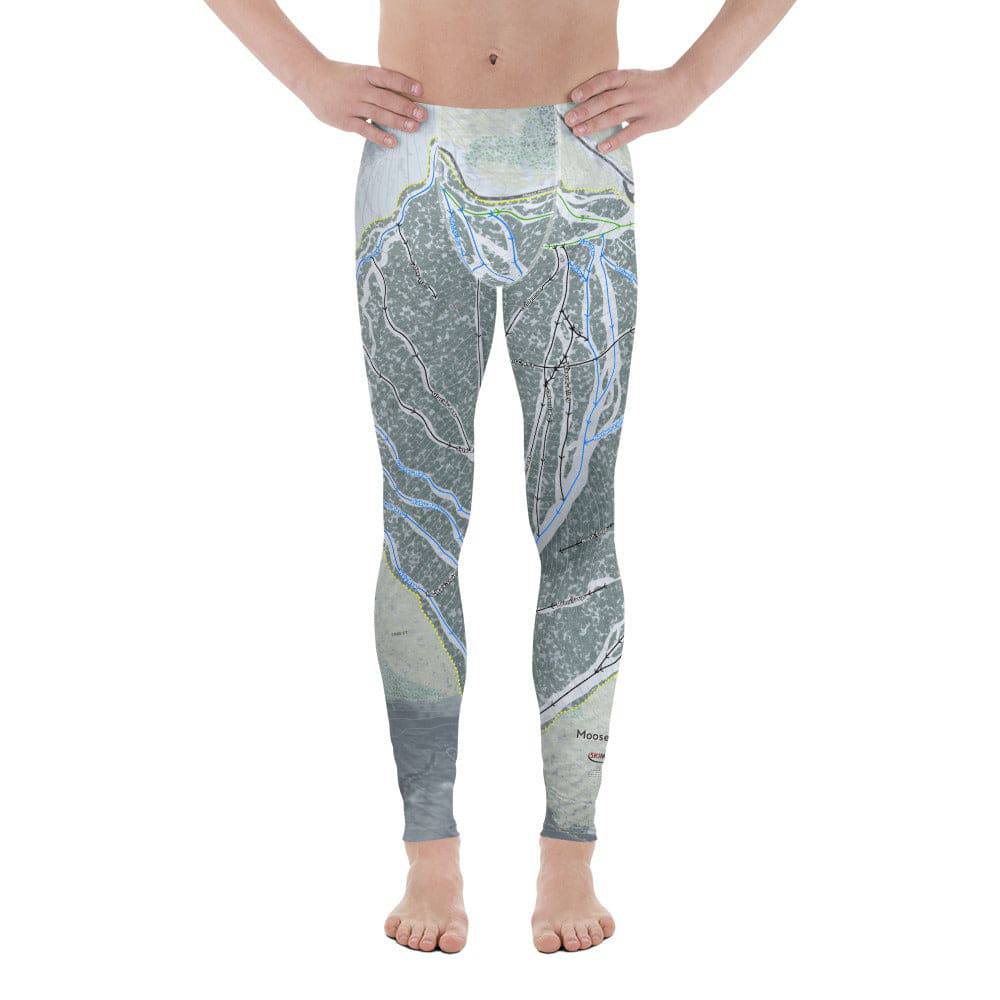 Moose Mountain, Alaska Ski Trail Map Men's Base Layer Bottom