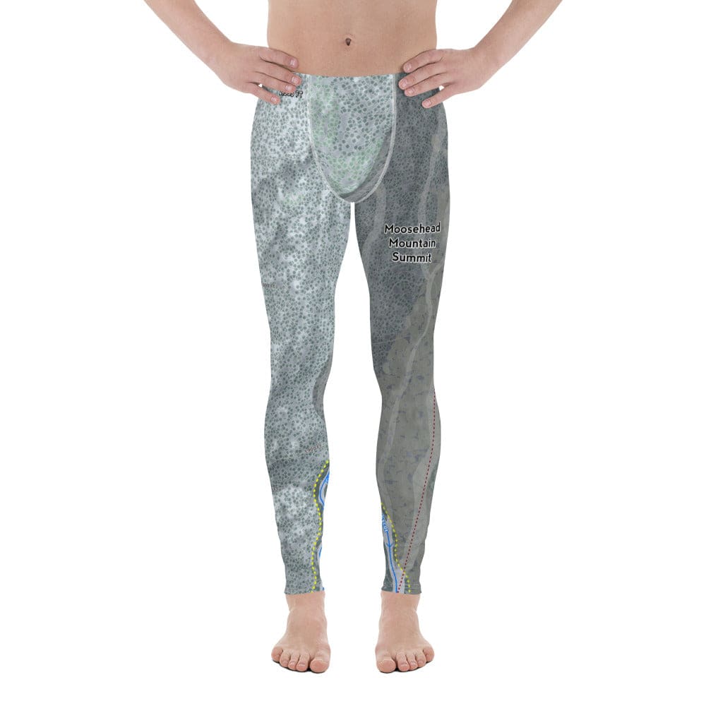 Moosehead Mountain, Maine Ski Trail Map Men's Base Layer Bottom