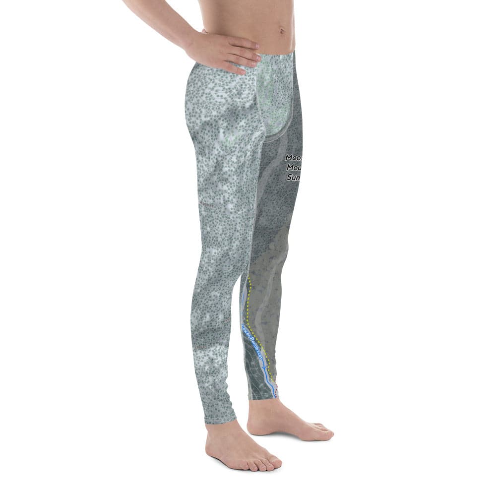 Moosehead Mountain, Maine Ski Trail Map Men&#39;s Base Layer Bottom - Powderaddicts