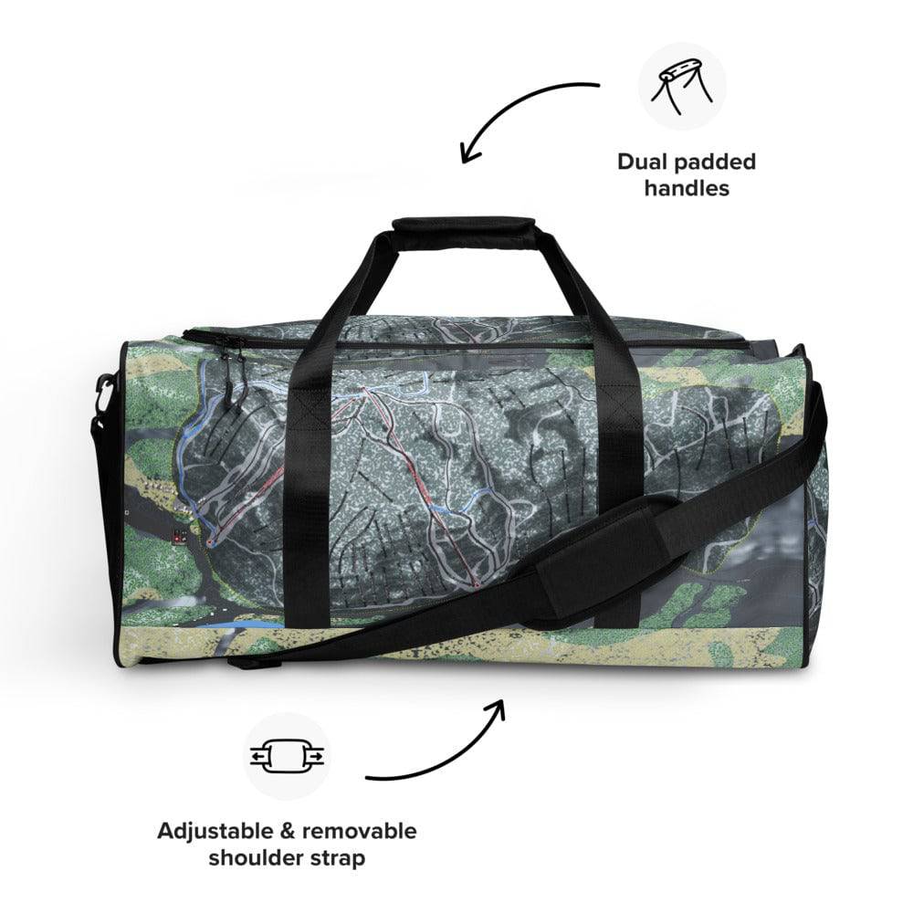 Mount Bohemia, Michigan Ski Trail Map Duffle Bag