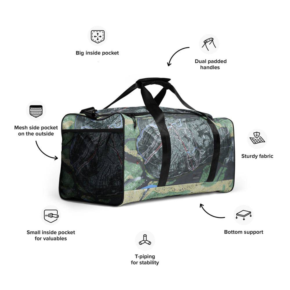 Mount Bohemia, Michigan Ski Trail Map Duffle Bag - Powderaddicts