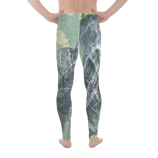 Mount Bohemia, Michigan Ski Trail Map Men's Base Layer Bottom - Powderaddicts