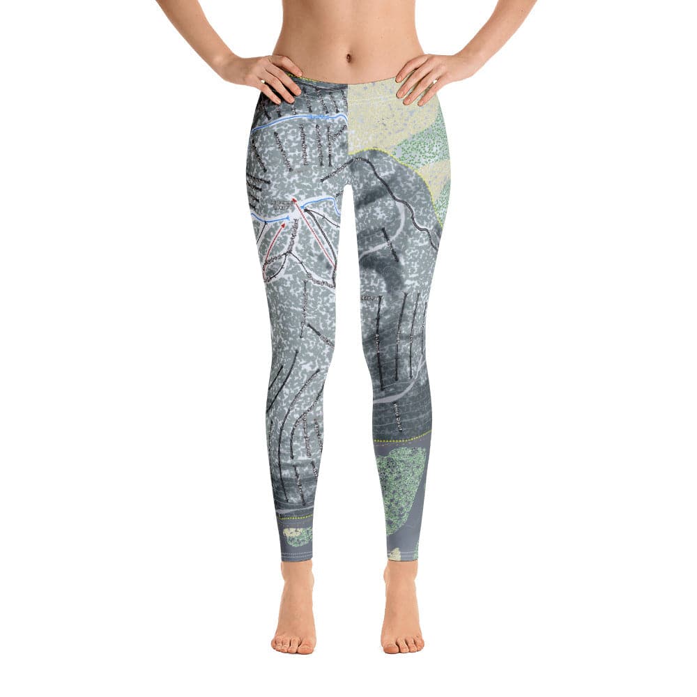 Mount Bohemia, Michigan Ski Trail Map Women's Base Layer Bottom - Powderaddicts