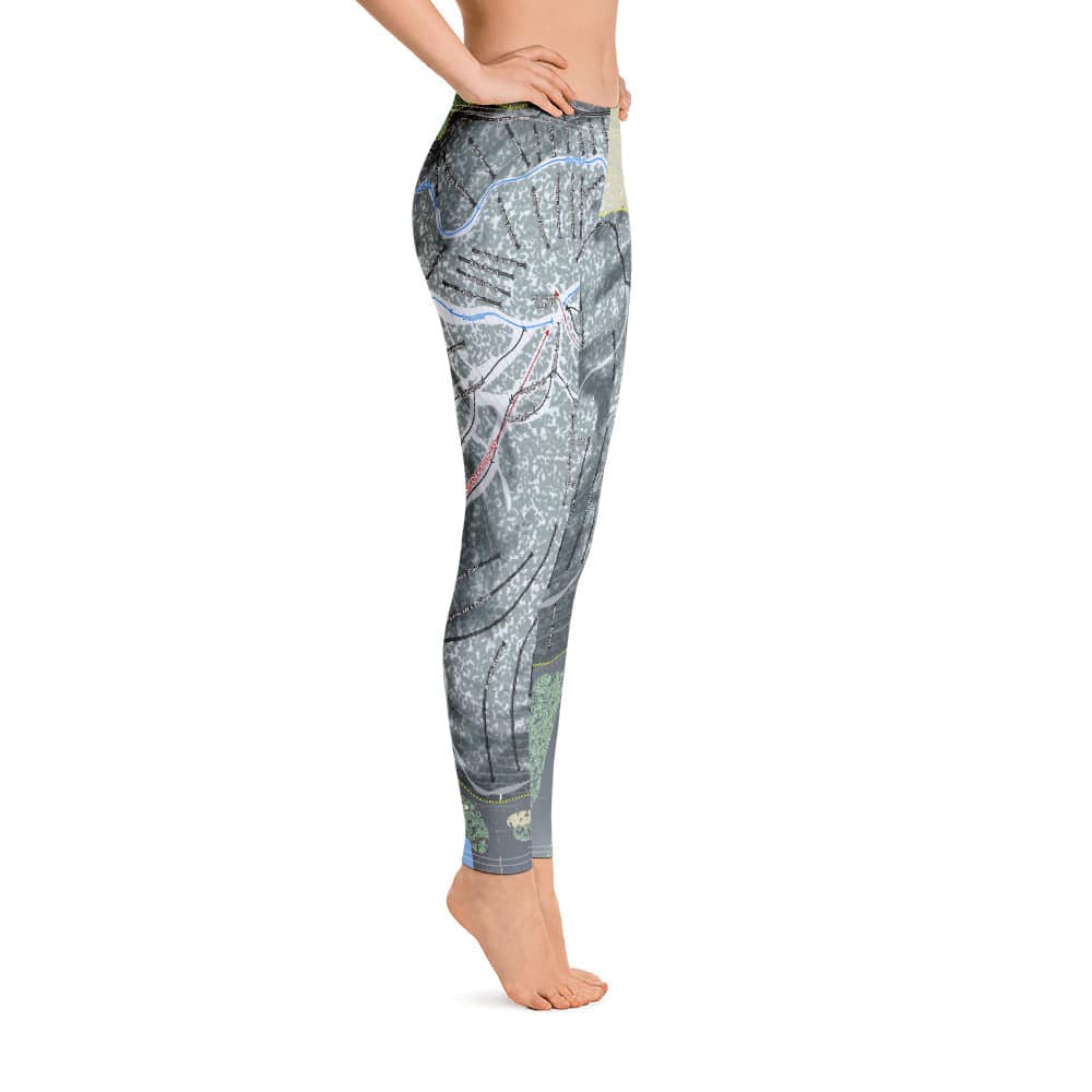 Mount Bohemia, Michigan Ski Trail Map Women's Base Layer Bottom - Powderaddicts