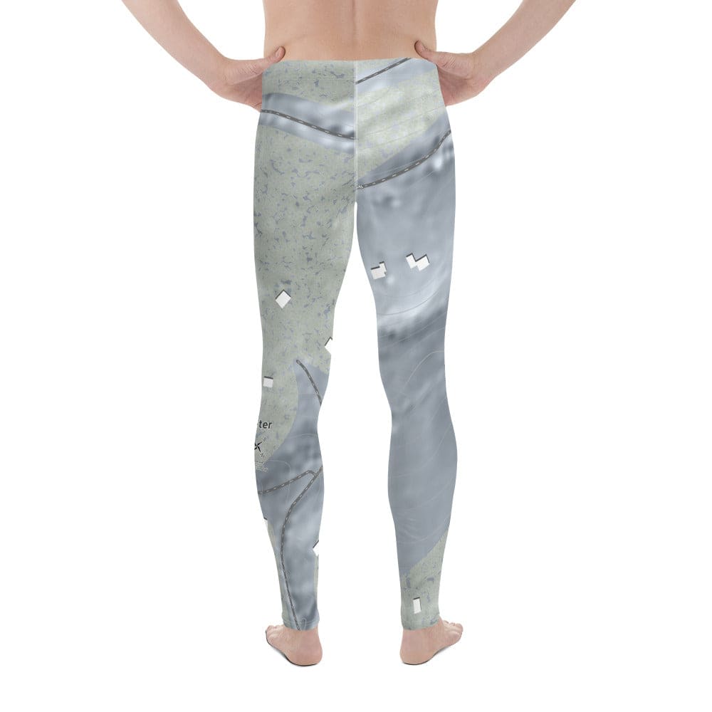 Mount Peter, New York Ski Trail Map Men's Base Layer Bottom - Powderaddicts