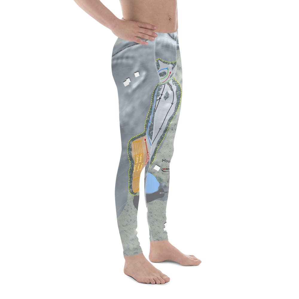 Mount Peter, New York Ski Trail Map Men's Base Layer Bottom - Powderaddicts