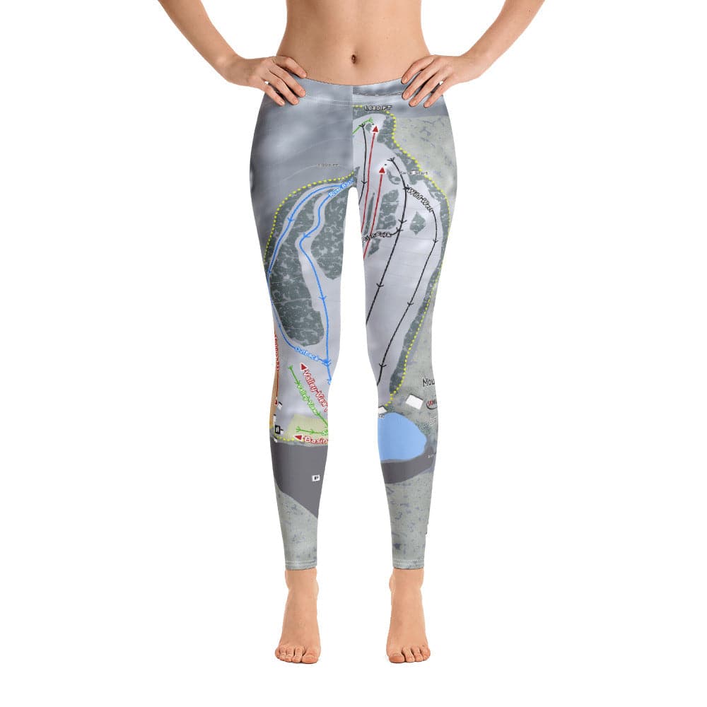 Mount Peter, New York Ski Trail Map Women's Base Layer Bottom - Powderaddicts