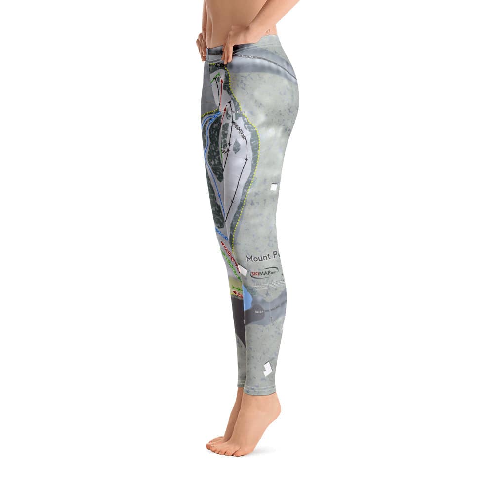 Mount Peter, New York Ski Trail Map Women's Base Layer Bottom - Powderaddicts