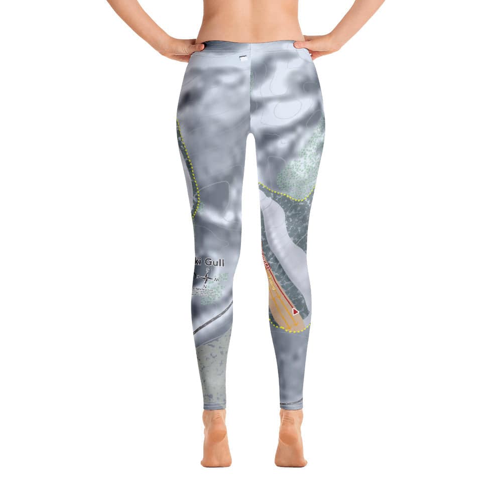 Mount Ski Gull, Minnesota Ski Trail Map Women&#39;s Base Layer Bottom - Powderaddicts