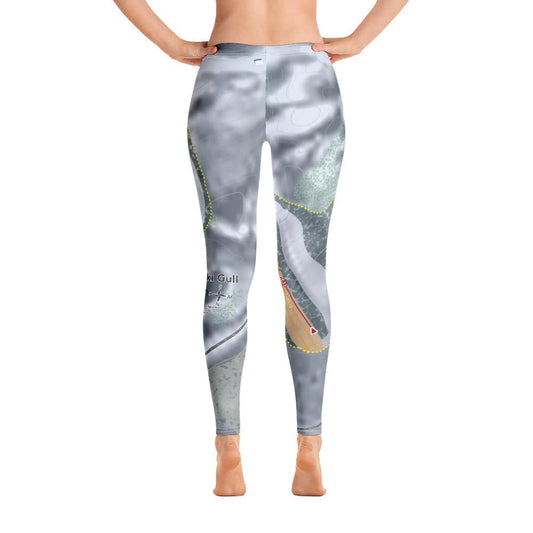 Mount Ski Gull, Minnesota Ski Trail Map Women's Base Layer Bottom - Powderaddicts