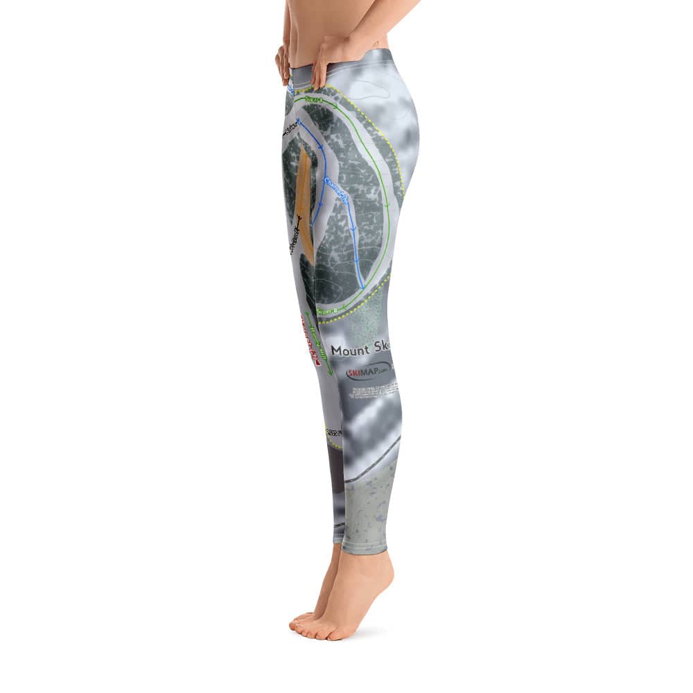 Mount Ski Gull, Minnesota Ski Trail Map Women's Base Layer Bottom - Powderaddicts