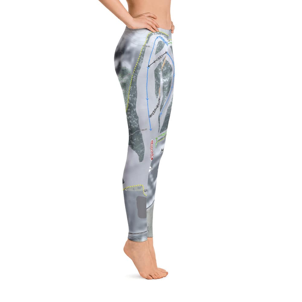Mount Ski Gull, Minnesota Ski Trail Map Women's Base Layer Bottom - Powderaddicts