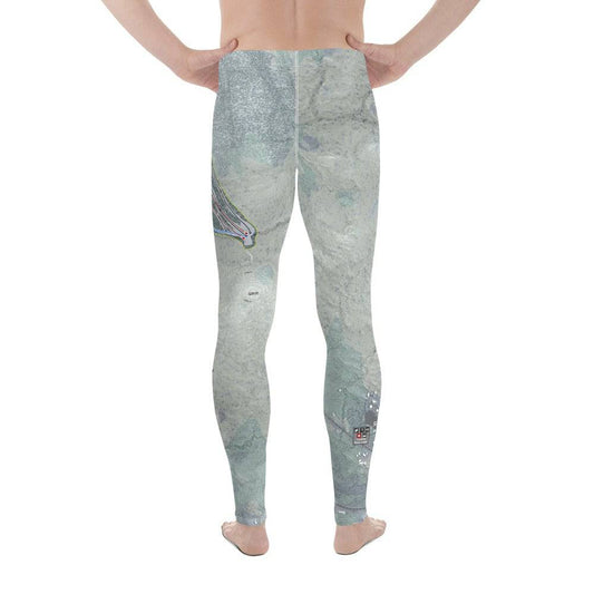 Mount Snow, Vermont Ski Trail Map Men's Base Layer Bottom - Powderaddicts