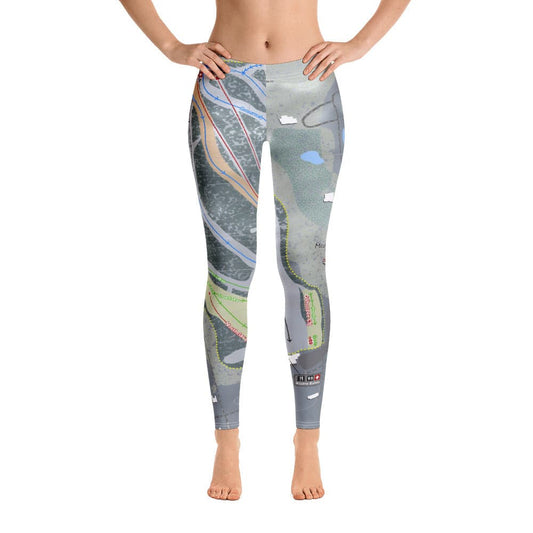 Mount Southington, Connecticut Ski Trail Map Women's Base Layer Bottom - Powderaddicts