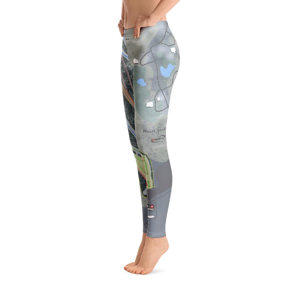 Mount Southington, Connecticut Ski Trail Map Women's Base Layer Bottom - Powderaddicts