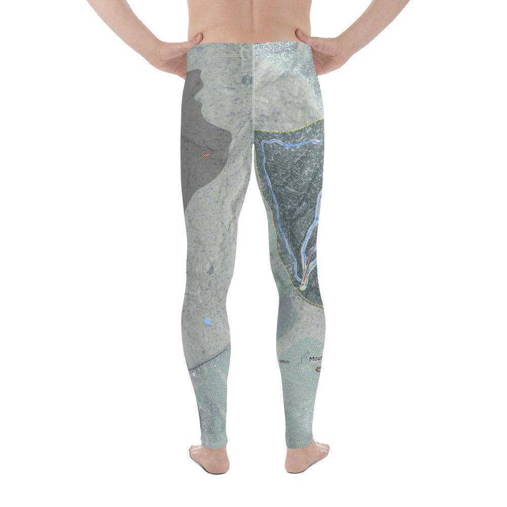 Mount Sunapee, New Hampshire Ski Trail Map Men's Base Layer Bottom - Powderaddicts