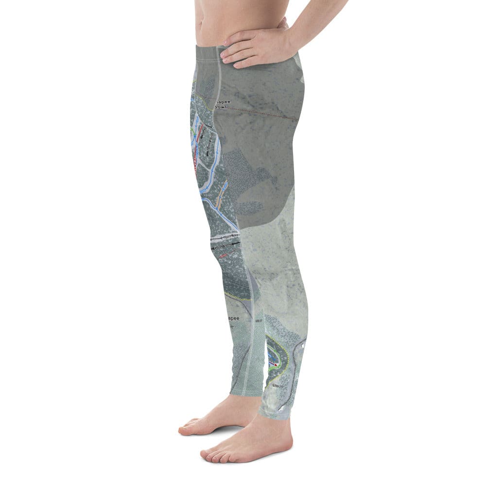Mount Sunapee, New Hampshire Ski Trail Map Men's Base Layer Bottom - Powderaddicts