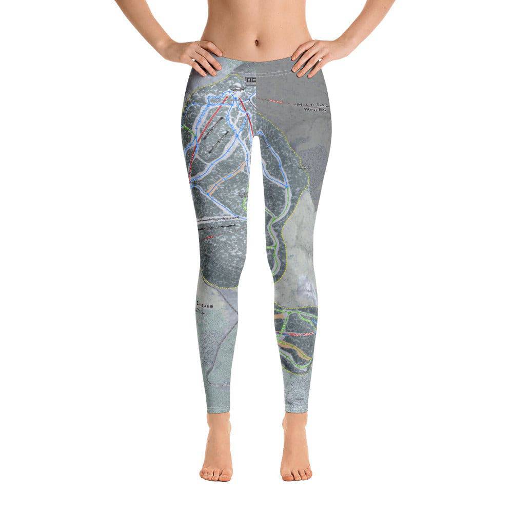 Mount Sunapee, New Hampshire Ski Trail Map Women's Base Layer Bottom - Powderaddicts